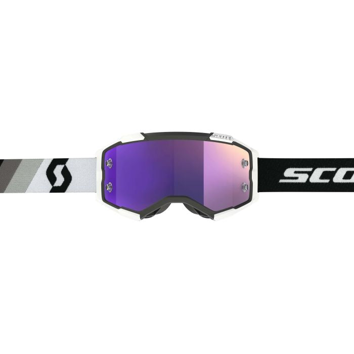 SCOTT FURY PREMIUM BLACK/WHITE PURPLE CHROME WORKS