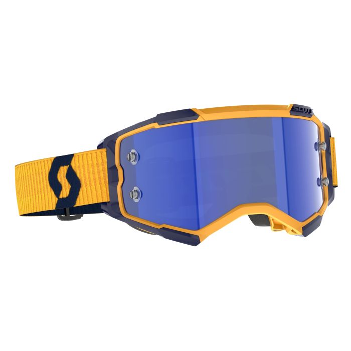 SCOTT FURY DARK YELLOW/DARK BLUE BLUE CHROME WORKS