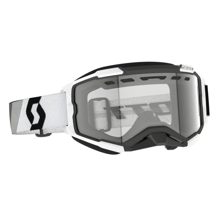 FURY SNOW CROSS PREM BLA/WHI CLEAR LENS