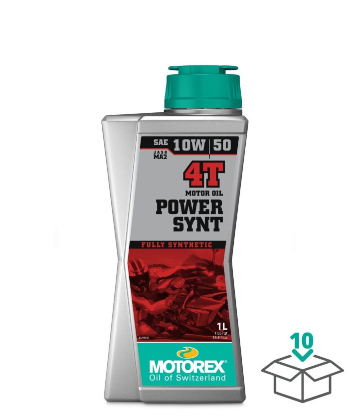 MOTOREX POWER SYNT 4T 10W50 JASO MA2, 1 LITER